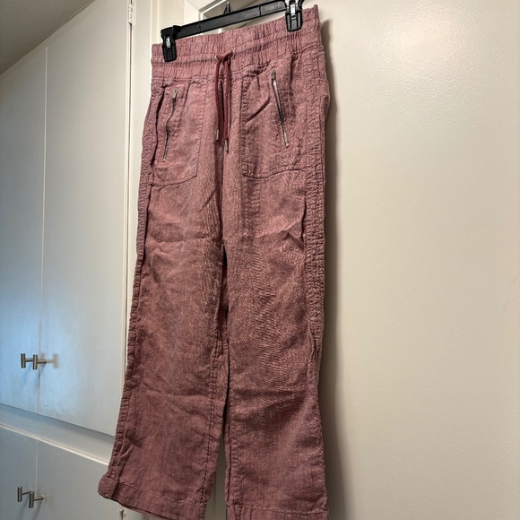 Athleta Pants - Athleta linen drawstring pants - size 4